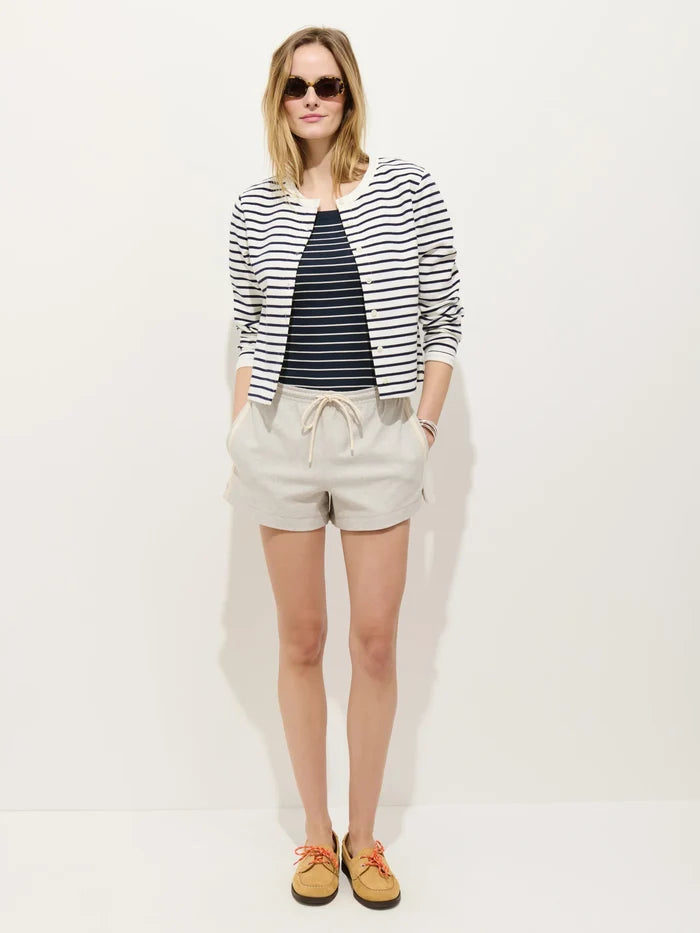Alex Mill – Coco Sport Striped Cardigan in Ivory and Navy