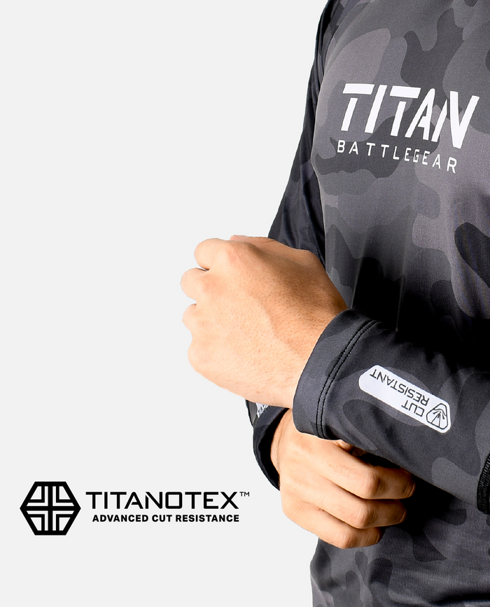 CUT-RESISTANT BASELAYER 2.0 - BLACKOUT CAMO