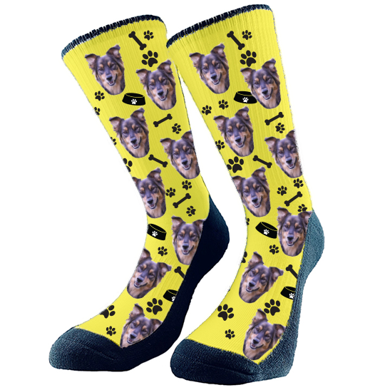 Get custom socks with your very own fur babies face on them! They make the perfect gift Excellent for any holiday, birthday, or anniversary! Every pair is made to order in Alberta, Canada. Valentine's Day, Mother's Day, Birthday's and Anniversaries really make these custom socks the perfect gift.