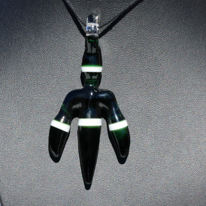 J.O.P Dark Green/White Claw Pendant