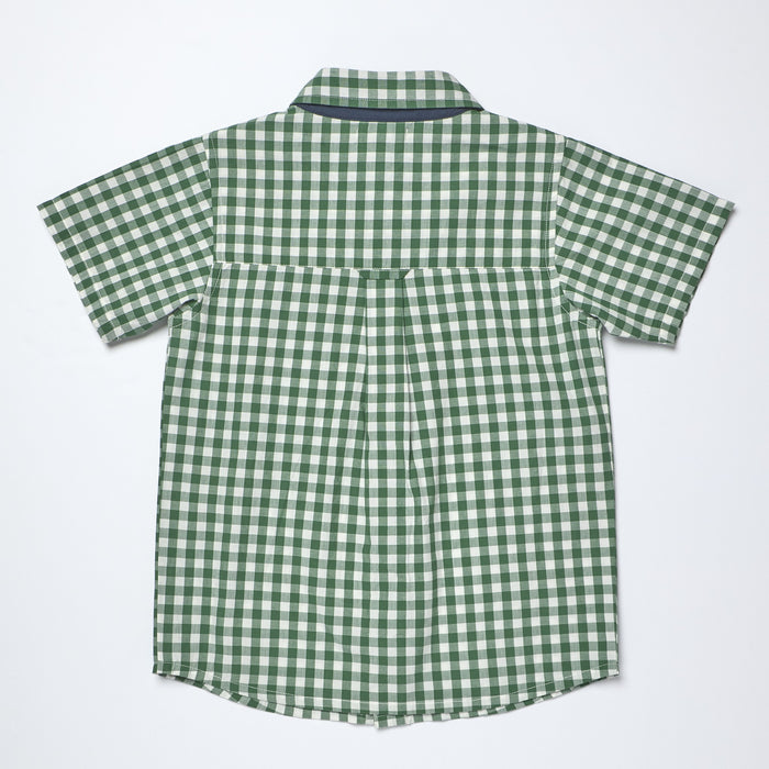 Pink Chicken – Jack Shirt in Green White Check
