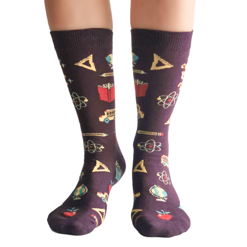 Being a teacher is a lot like being a rock star. The world's greatest teacher socks are the best gift to become teacher's pet. Size: Women’s shoe size 6-9. Material: 70% Combed Cotton, 28% Nylon and 2% Spandex. Add comfort to your game with Uptown Sox. These are the perfect pair to wear for a day on the course!