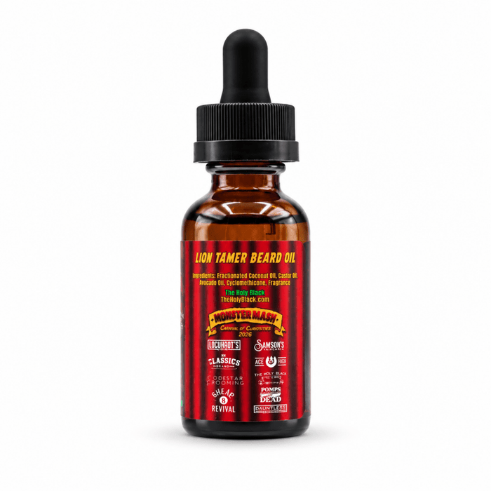 The Holy Black - Lion Tamer Beard Oil - Lockhart's Authentic Grooming Company, LLC