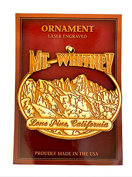 Wood Ornament Mt. Whitney
