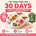 Women’s Cozy Floral Non-Slip Plush Slippers