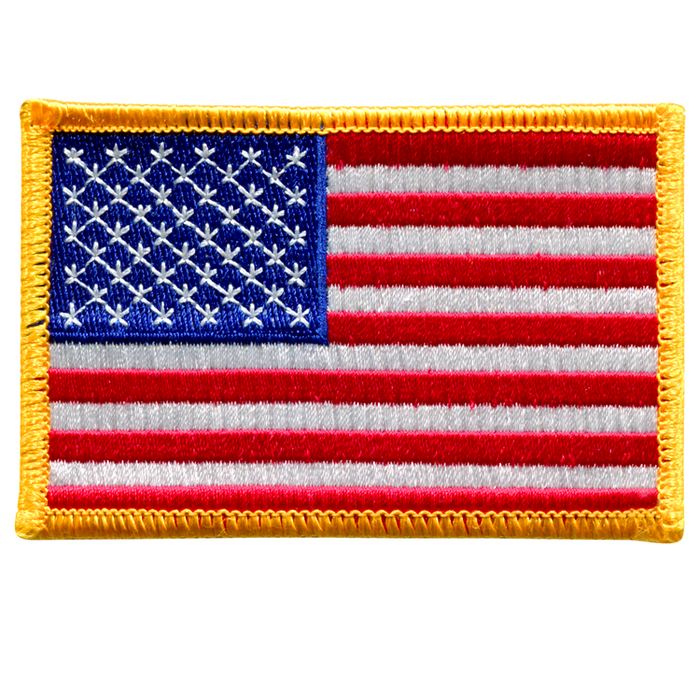 American Flag" (Gold Trim) - Patch - The Space Store