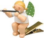 Angel with Flute on Clip
