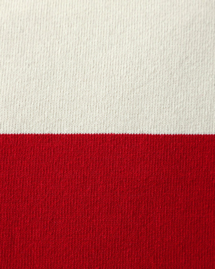 Made in Canada 100% Cotton Aubrey Cushion Cover Ivory and Red - Province of Canada