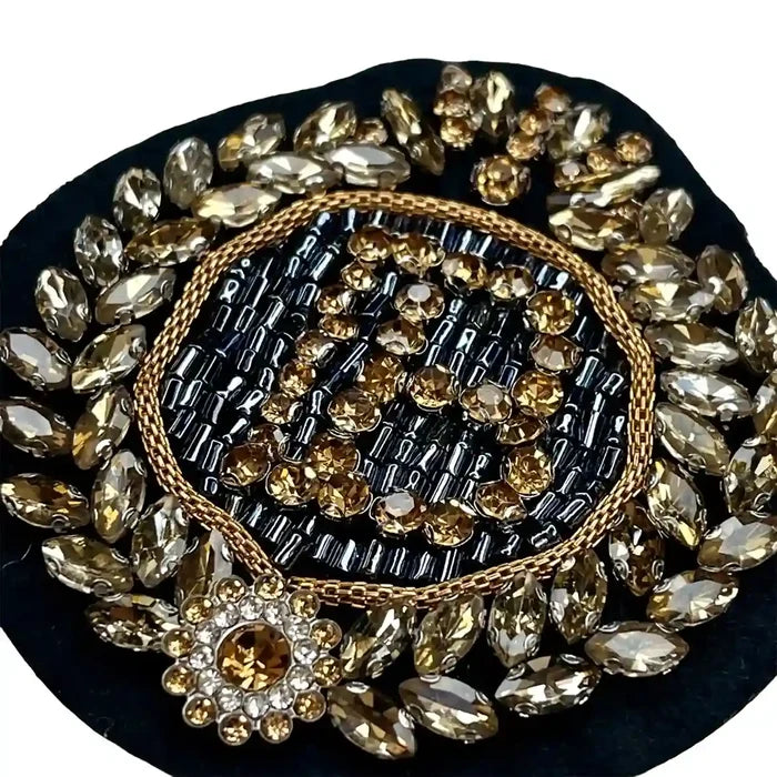 Beaded Laurel Letter Patch