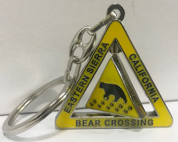 Bear Crossing Swivel Keychain