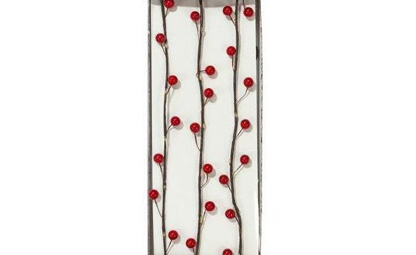 Berry Red Christmas String Lights