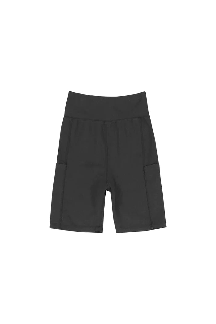 BIKE SHORTS WITH POCKETS-BLACK