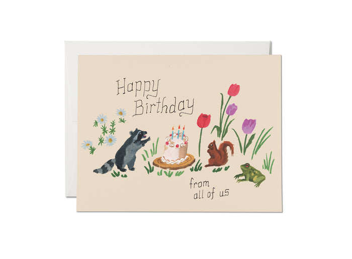 BIRTHDAY CRITTERS CARD