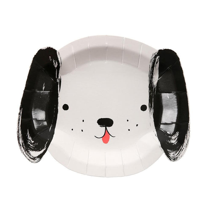 Black & White Dog Plates