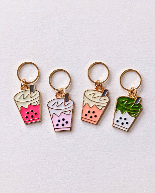 Bubble Teas Stitch Markers