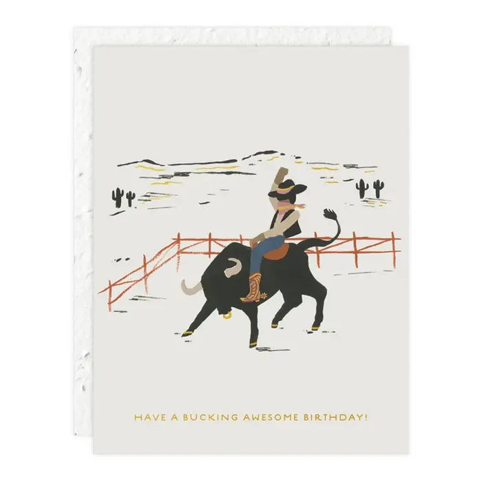 BUCKING AWESOME CARD