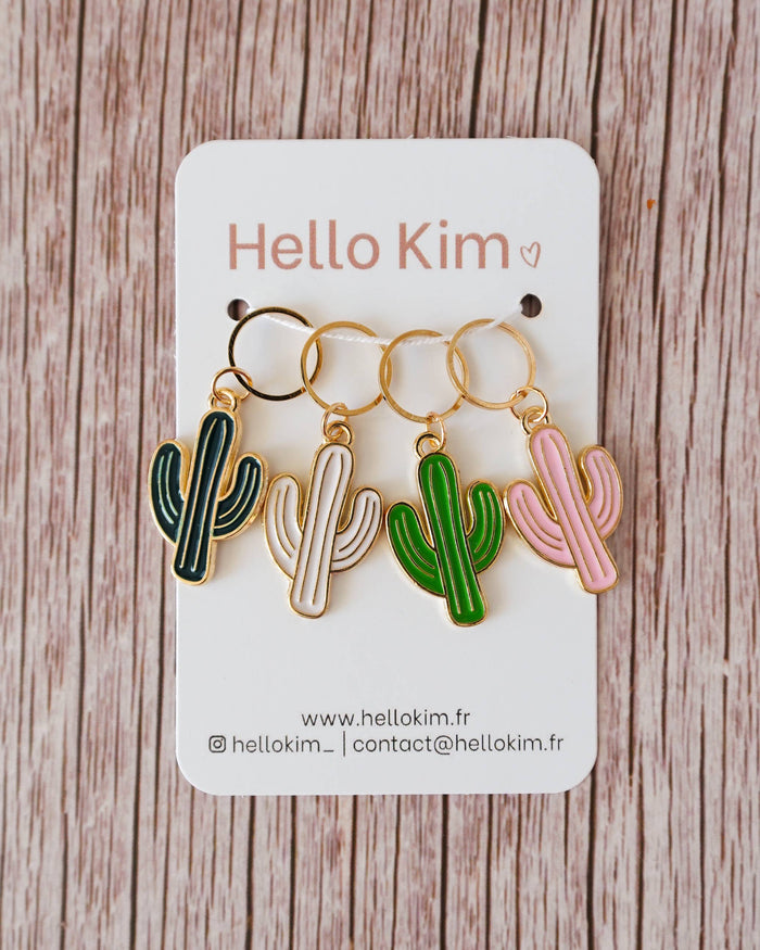 Cactus Stitch markers