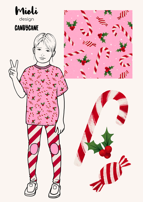 Candy Canes Organic Jersey