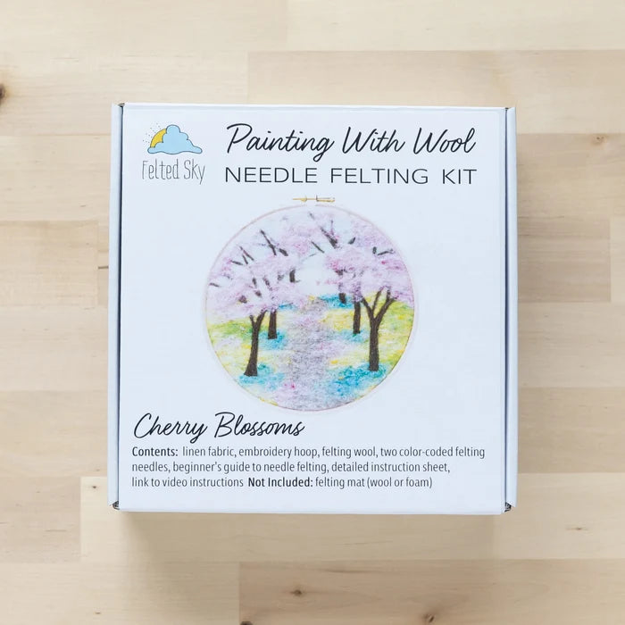 Cherry Blossoms Needle Felting Kit