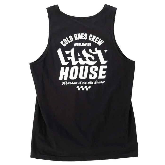 Fasthouse Cold Ones graphic tank top in black, alternate product view