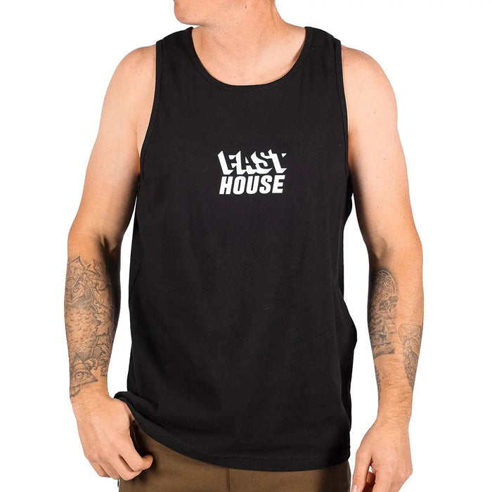 Fasthouse Cold Ones graphic tank top in black, additional product view
