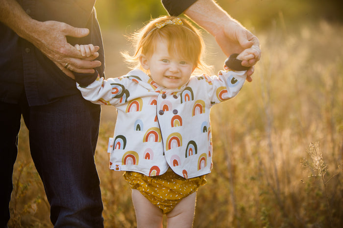 Custom Reversible Toddler Jacket | Pick Your Wool & Print