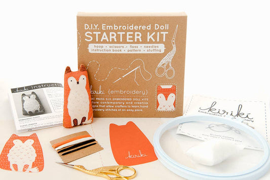DIY Embroidered Doll Starter Kit