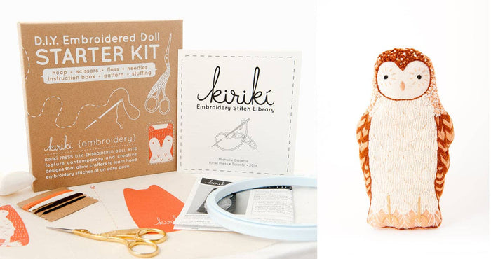DIY Embroidered Doll Starter Kit