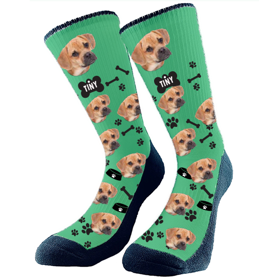 Get custom socks with your very own fur babies face on them! They make the perfect gift Excellent for any holiday, birthday, or anniversary! Every pair is made to order in Alberta, Canada.   Valentine's Day, Mother's Day, Birthday's and Anniversaries really make these custom socks the perfect gift.