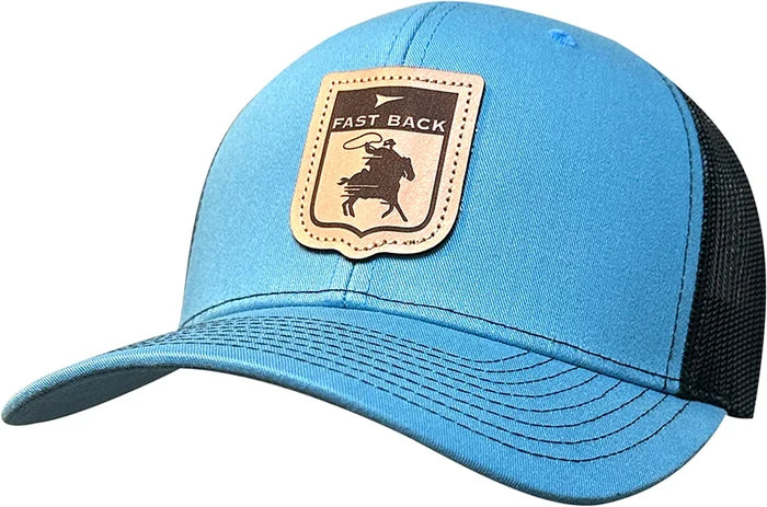 Fast Back Leather Patch Cap - Horse Logo