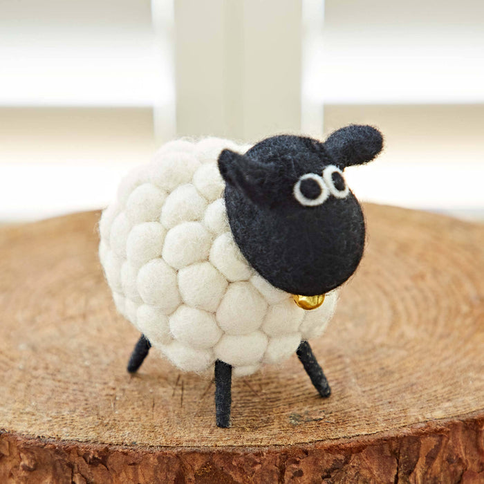 Felt Sheep Ornament - Handmade