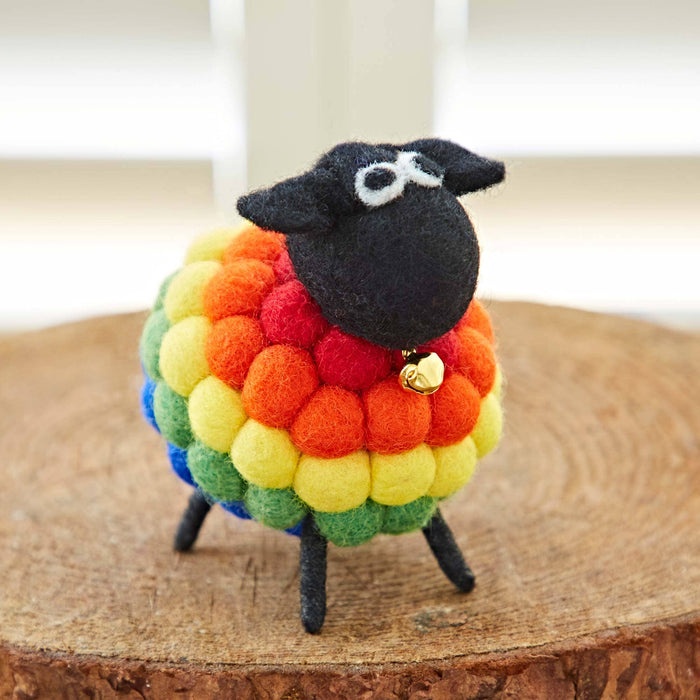 Felt Sheep Ornament - Handmade