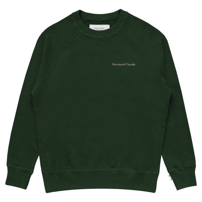 Made in Canada 100% Cotton French Terry Sweatshirt Forest - Unisex - Province of Canada