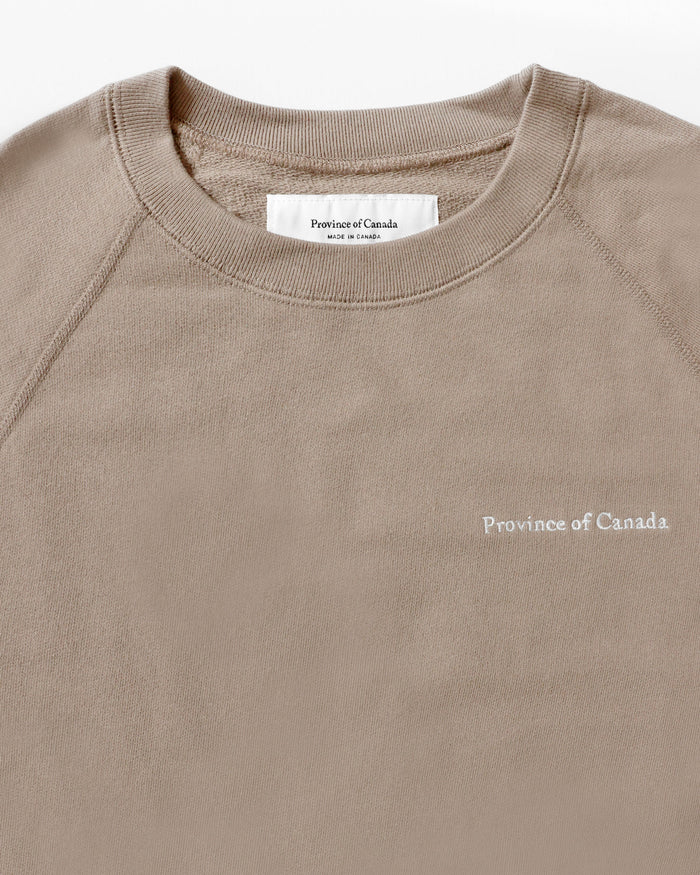 Made in Canada French Terry Sweatshirt Mocha 100% Cotton - Unisex - Province of Canada