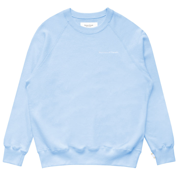 Made in Canada 100% Cotton French Terry Sweatshirt Sky Blue - Unisex - Province of Canada