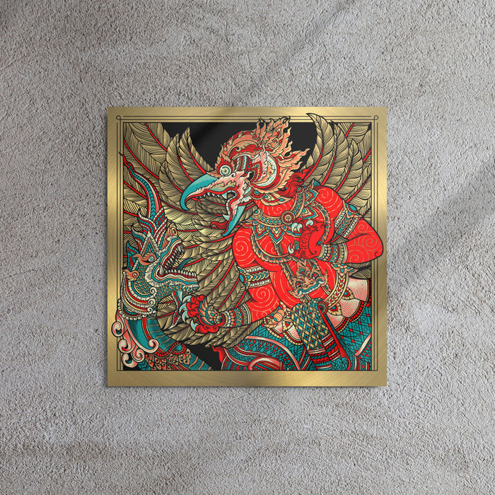 Garuda vs. Naga: Metal Print