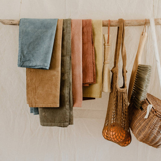 Hand-dyed Organic Cotton Kitchen Towel