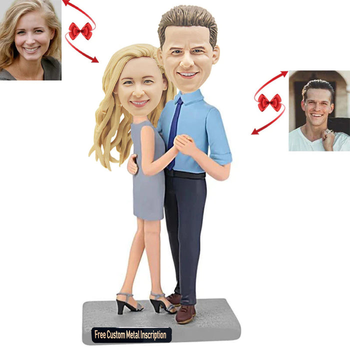 Happy Dancing Couple Custom Bobblehead