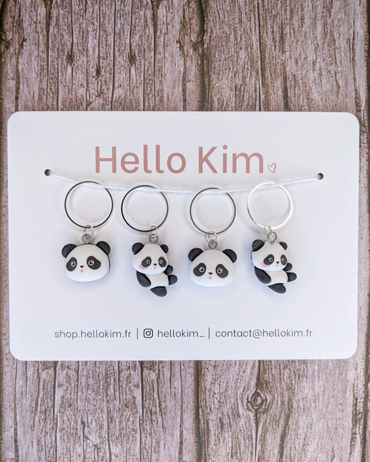 Happy Pandas Stitch Markers