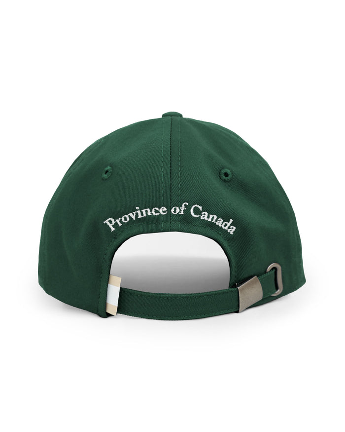 Made in Canada 100% Cotton Heart Baseball Hat Forest Green - Province of Canada