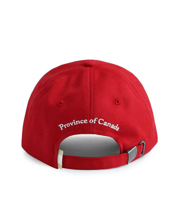 Made in Canada 100% Cotton Heart Baseball Hat Red - Province of Canada