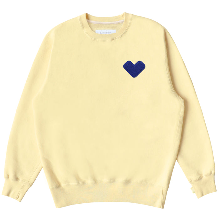 Made in Canada Heart Sweatshirt Butter - Unisex - Province of Canada