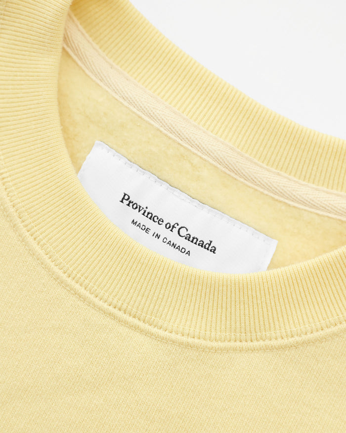 Made in Canada Heart Sweatshirt Butter - Unisex - Province of Canada
