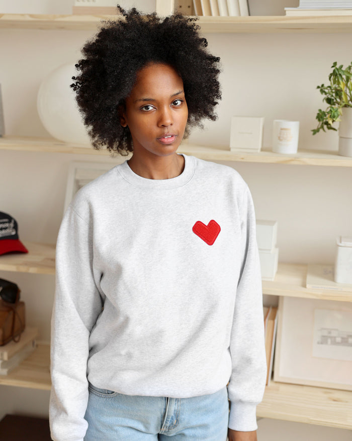 Made in Canada Heart Sweatshirt Cloud - Unisex - Province of Canada