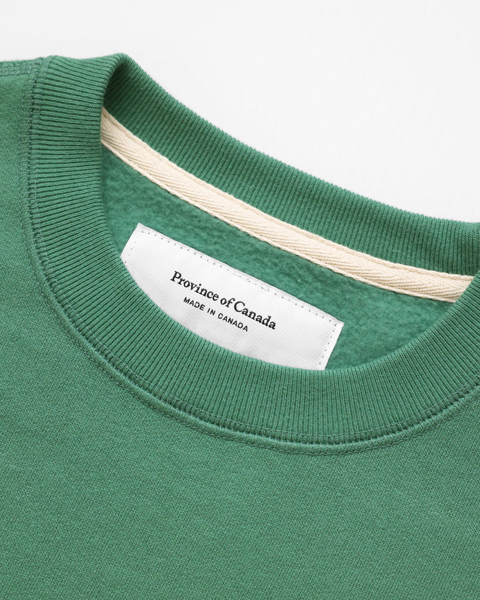 Made in Canada Heart Sweatshirt Green - Unisex - Province of Canada