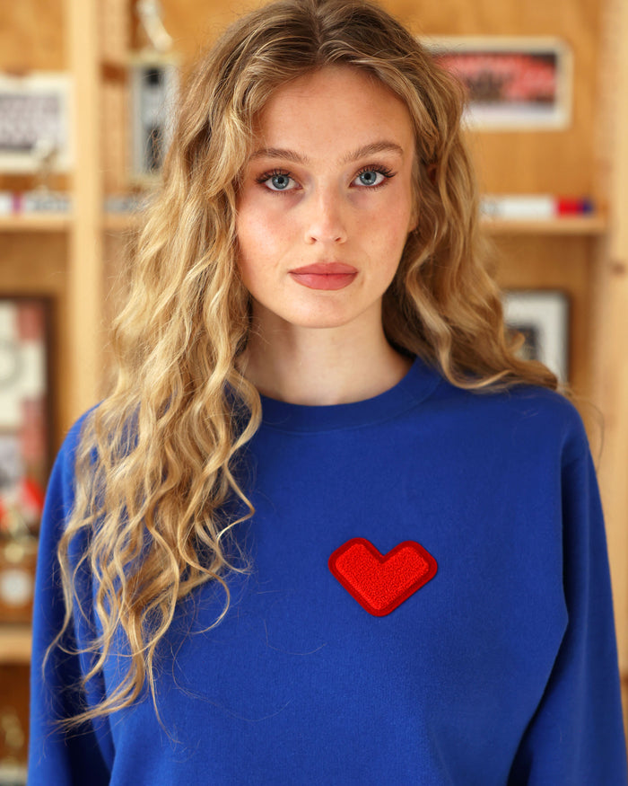 Made in Canada Heart Sweatshirt Royal Blue - Unisex - Province of Canada