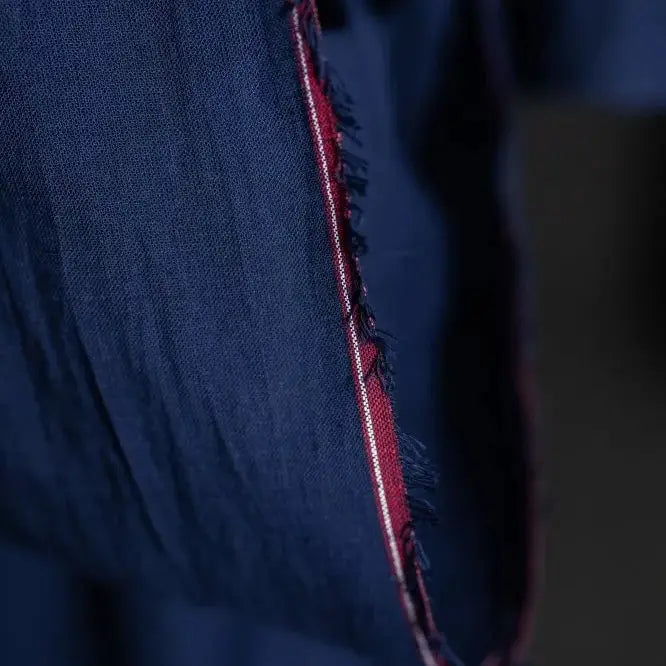 Indigo Sheer Cotton Voile