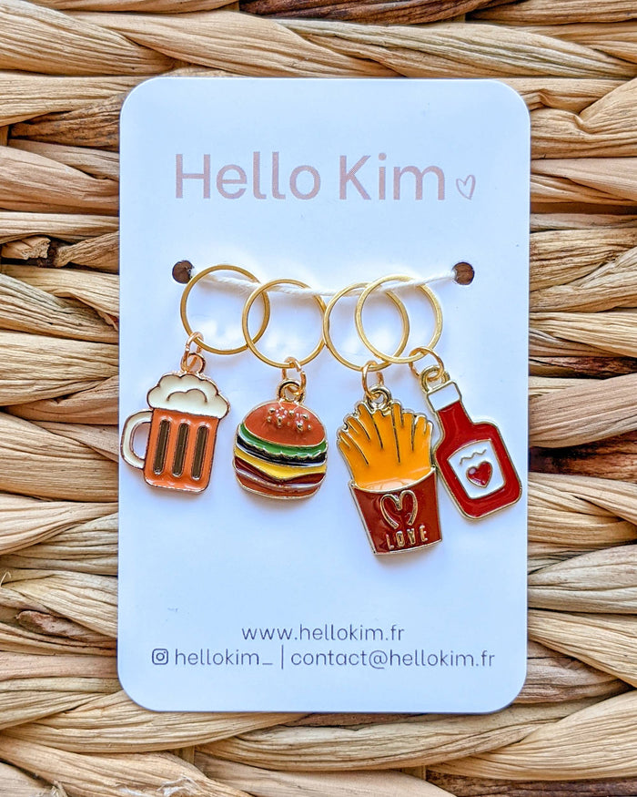 Junk food - 4 Stitch Markers