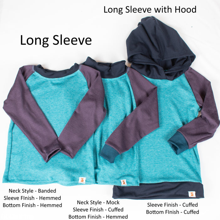 Kids Custom Merino Wool Top | Base Layer Weight