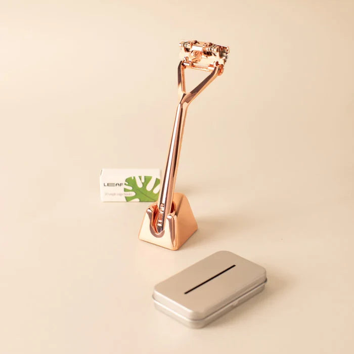 LEAF RAZOR KIT-ROSE GOLD